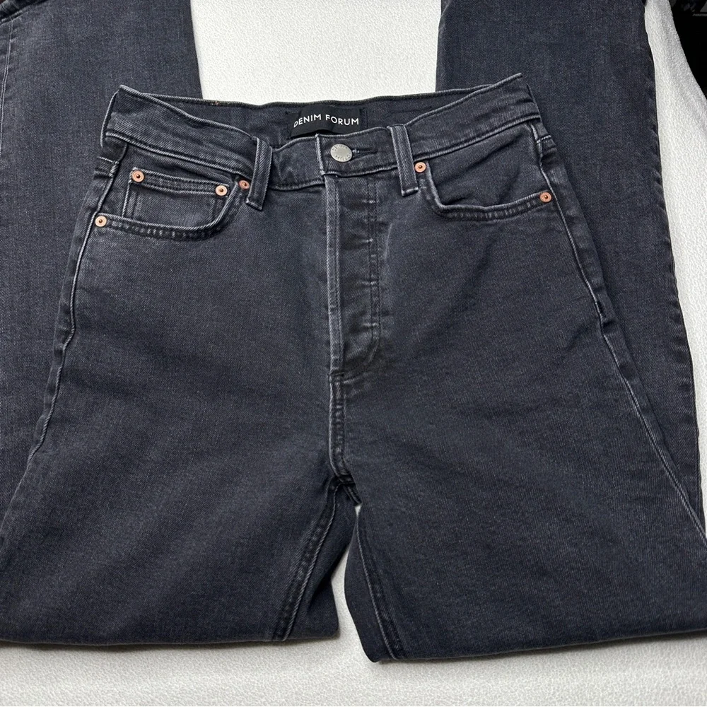 Denim Forum Arlo High Rise Straight 28L - Picture 3 of 11